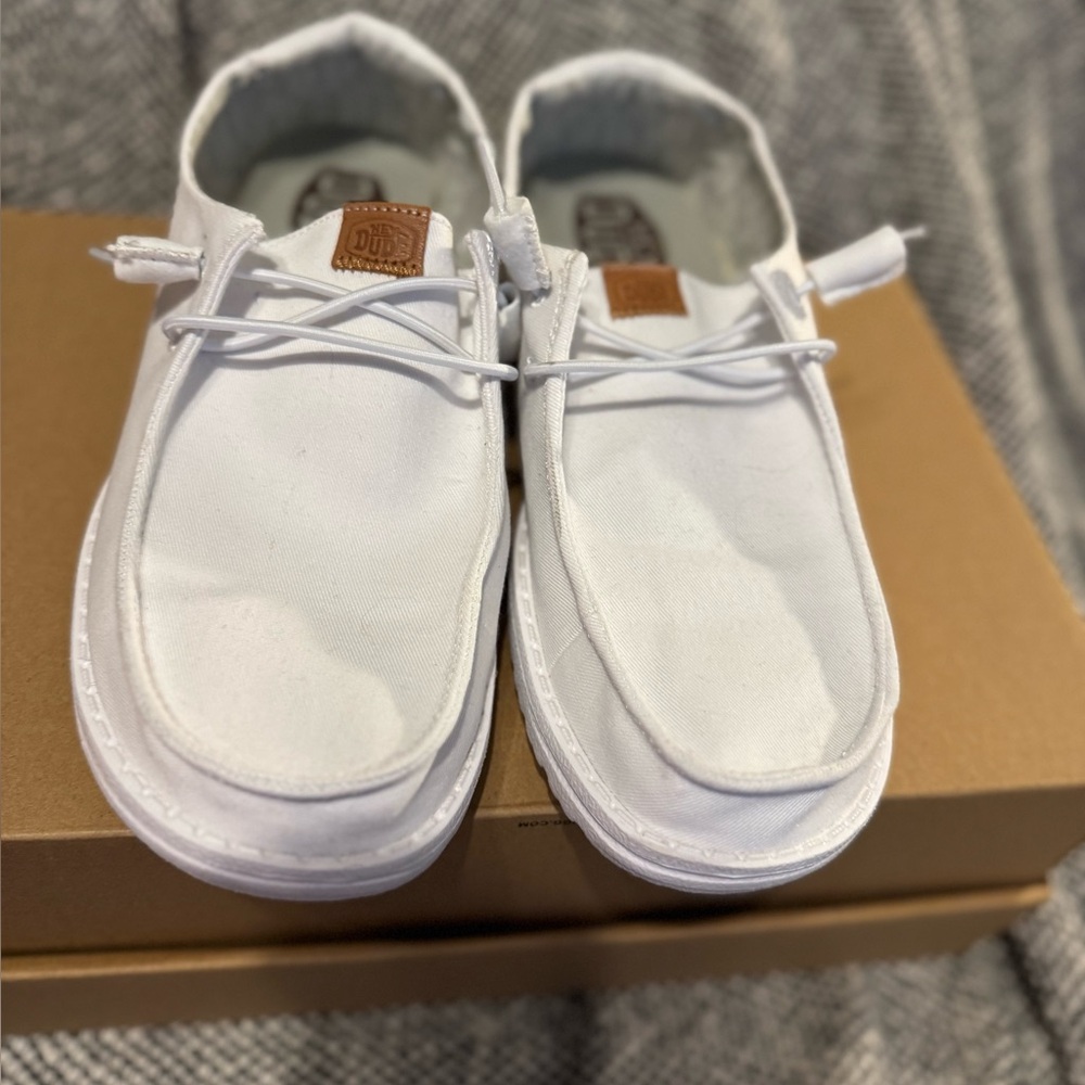 White Hey Dude Shoes